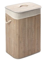 Koš na prádlo, bambusový, obdélníkový, s víkem 722501