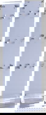 Věšák na klíče, sklo/nerezová ocel 13879