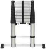 TOOLCRAFT TO-9610266 Slitina hliníku teleskopický žebřík Montáž bez nářadí max.prac. výška: 5.12 m hliník EN 131 18.68 kg