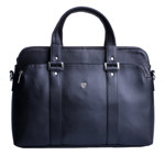 Arwel Kožená velká taška na notebook 212-2187 černá