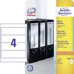 Avery-Zweckform L6061-25 štítky složek 59 x 192 mm papír bílá 120 ks trvalé barevná laserová tiskárna, laserová tiskárna, barevná kopírka, kopírka, ruční popis