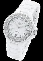 Dámské hodinky Ceramic White – barevná kombinace bílé keramické / bílý ciferník / bílý řemínek