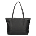 Lagen Velká kožená černá kabelka 1812 BLACK