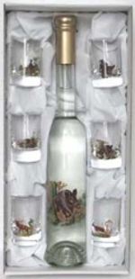 Dárková sada láhev PLATIN 200ml + 6x favorit 35ml - plněno 42% t