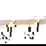 Police, bambus/kov, černá 27429