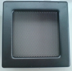 Mřížka krbová kovová 17x30 grafit včetně žaluzie