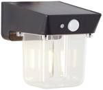 Brilliant Parson G40435/06 venkovní solární nástěnné osvětlení s PIR senzorem LED 2 W černá