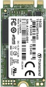 Transcend MTS400 16 GB interní M.2 PCIe NVMe SSD 2242 SATA 6 Gb/s Industrial TS16GMTS400