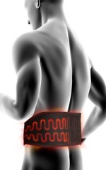 Vyhřívání zad - topení Lenz set of lithium pack rcB 1200 + heat bandage 1.0 (bederní pás)