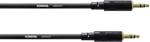 Cordial CFS 3 WW jack jack konektory propojovací kabel [1x jack zástrčka 3,5 mm - 1x jack zástrčka 3,5 mm] 3.00 m černá flexibilní provedení
