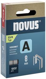 Novus Tools 042-0774 svorky z jemného drátu Typ 53 1800 ks Rozměry (d x š) 8 mm x 11.3 mm
