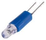 LED indikátor barva světla Modrá, objímka žárovky: Dvojkolíková jednočipový, velikost žárovky: 3 mm, průměr: 4.25mm