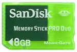 8GB SanDisk Memory Stick Pro Duo Gaming (Sony PSP)