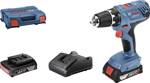 Bosch Professional GSR 18V-21 aku vrtací šroubovák, 18 V, 2.0 Ah Li-Ion vč. 2x aku, kufřík, vč. nabíječky, 06019H100A