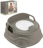 DOLU Nočník / sedátko na WC / baby stolička 3v1 šedá