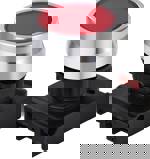 TRU COMPONENTS TC-12835224 ONPOW26BK-R tlačítko - čelní prvek tlačítko červená 1 ks