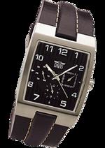 Pánské hodiny All Around – barevná kombinace nerez ocel / černý ciferník / černý řemínek