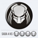 Samolepka střed Predátor na auto a motorku, tuning nálepka (8451)