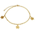 Dámský řetízek na nohu Ariette pozlacený z chirurgické oceli