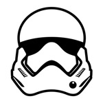 Samolepka stormtrooper helma na auto a motorku, tuning nálepka (1877)