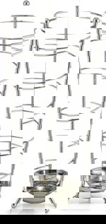 Stojan na deštníky, pochromovaný kov 13020