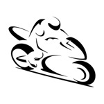 Samolepka silueta motorka na auto a motorku, tuning nálepka (4681)