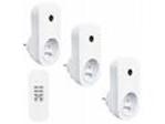 Solight dálkově ovládané zásuvky set 3 + 1, 3 zásuvky, 1 ovladač