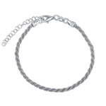 Stříbrný pletený náramek Ravenna