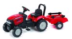 FALK Šlapací traktor 961B Case s vlečkou