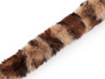 Všívací oděvní / dekorační kožešina kulatá, zvířecí vzor šíře 2,5 cm (1 m)