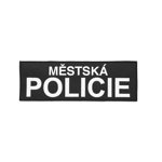 Nášivka MĚSTSKÁ POLICIE velká ČERNÁ