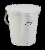 Bílý plastový kbelík s víkem 6l VIKAN 56885