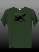 Tričko Lockheed P-38 barva černá s bílou, velikosti S