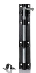 Dveřní šroub, Ocel, Černé práškové lakování Ne RS PRO