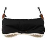 Vlněný rukávník na kočárek Merino softshell 10 černý