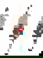 CEDR Dětský kapsář kočka mix barev (Kapsář ve tvaru kočky 52 cm)