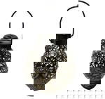 Solární zahradní lucerna, černá