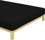 Jersey prostěradlo černé Rozměr: 90x200 cm