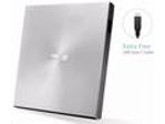 ASUS DVD ZenDrive SDRW-08U9M-U SILVER, External Slim DVD-RW, USB Type-C, Type-A, M-DISC