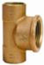 4130 - T-kus 15x1/2x15 s konci na vnitřní pájení a vnitřním závitem na vývodku