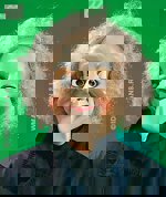 Maska latex Dáma úsměv šibal