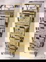 Ratanová komoda 4 zásuvky hnědá ratan SLEVA 10 %  | RYCHLÉ DODÁNÍ