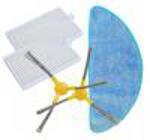 Filtry, kartáče a mop pro ETA Nico 2219, Blaupunkt, Evolveo, 5ks