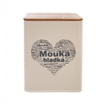 DÓZA HLADKÁ MOUKA SRDCE 11,5X11,5X14 CM