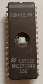 NMC27C64Q, 65,536-bit (8192 X 8) CMOS Eprom, DIL 28