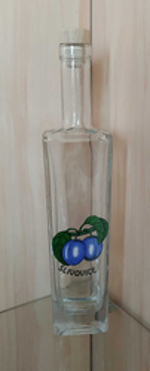 Láhev AXEL 350ml  dekor švestka