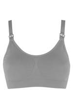 Nurse bezešvá kojící podprsenka 3185 XL šedá
