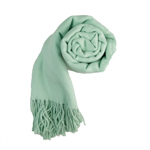 Dámská jednobarevná pašmína světle mentolová