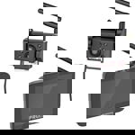 ProUser DRC5040 bezdrátový couvací videosystém dodatečný IR, pomocné zobrazení vzdálenosti přísavka, držák registrační značky černá