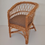 Křesílko Rudnik dětské - polstr hnědý | RYCHLÉ DODÁNÍ